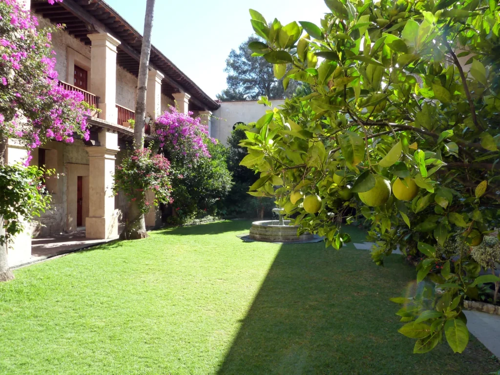 Patio y arquitectura del hotel Quinta Real Oaxaca, antes Camino Real